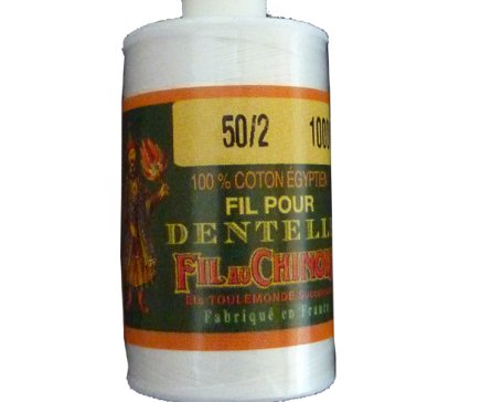Fil coton blanc 50