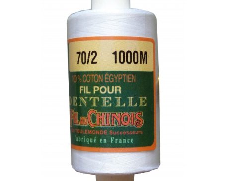 Fil coton blanc 70