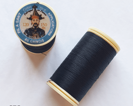 Fils coton glacé 180 "Noir"