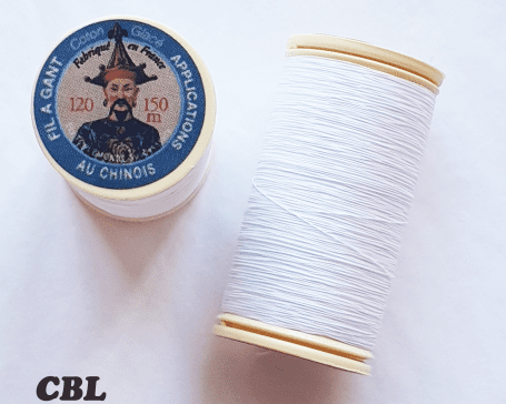 Fils coton glacé 100 "Blanc"