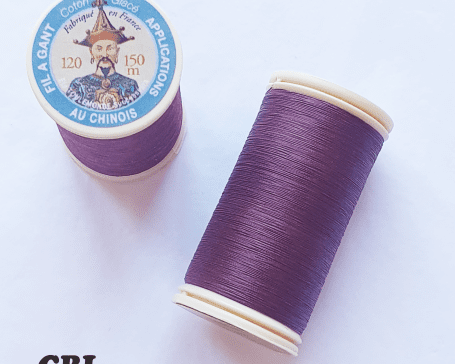 Fils coton glacé 458 "Prune"
