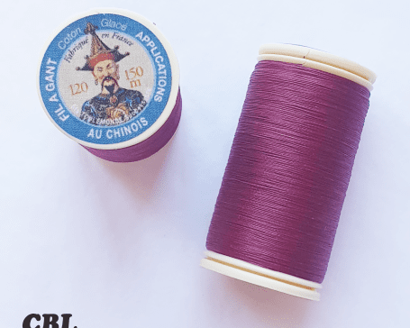 Fils coton glacé 535 "Grenat"
