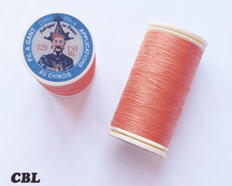 Fils coton glacé 390 "Orange"