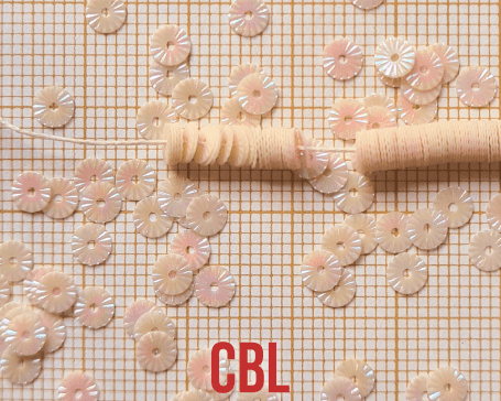 Paillettes "Soleil" sur fil PA 24/11