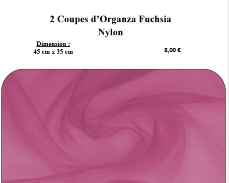 Organza Fuchsia Nylon