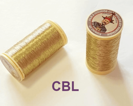 Fil métallisé (n°40) "Doré froid" 102